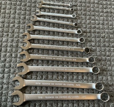 Proto 11 Pc Combination Wrench Set, New - Size Range 1/4 - 7/8 ASD
