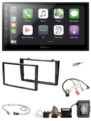 Pioneer Lenkrad Bluetooth DAB 2DIN USB Autoradio für Peugeot 308 07-09 PDC schwa - Bild 1 von 4