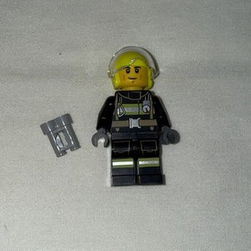 LEGO City Lot Of 2 Mini-figures Bandit Female And Fireman Clemmons Minifig Bonus