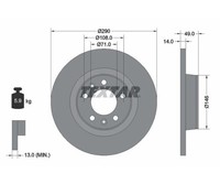 2X Textar Bremsscheibe Hinterachse Ø 290Mm FüR Citroen Fiat Peugeot 92157100
