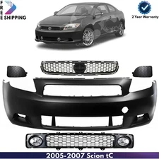 Front Bumper Cover Paintable & Grille Assembly Kit For 2005-2007 Scion tC