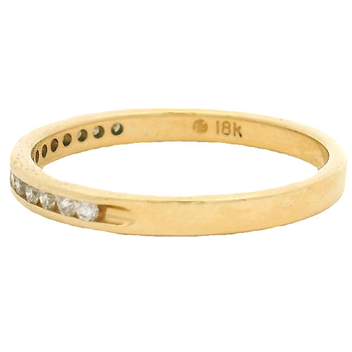 Diamond Half Eternity Wedding Stackable Band Size… - image 2