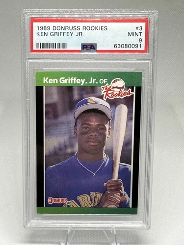 1989 DONRUSS ROOKIES #3 KEN GRIFFEY JR. ROOKIE RC PSA 9