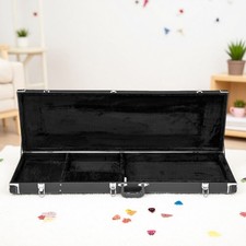 47.5-Inch Electric Bass Guitar Hardshell Case - Lockable, Padded, Black