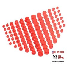 144 Pcs Plastic Plugs and Caps Kit, Automotive Cap and Plug Kit for Servicing