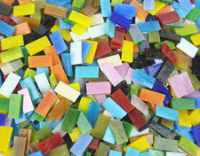 400 Pieces Mosaic Tiles Stained Glass - Assorted Colors for Art Craft