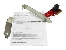 StarTechcom PCI Express x4 to SFF-8643 Adapter for U.2 PCIe NVMe PCIe U.2 SSDs