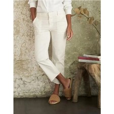 Frank  Eileen White Blackstone Italian Jeans Performance Utility Pants Sz. 31