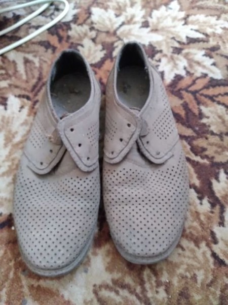 Men Heels Brown Leather 40