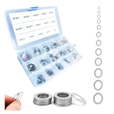 320PCS Flat Washer Assortment Kit M3-M20 304 Stainless Steel Shim Gasket Set