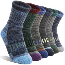 Kids Merino Wool Hiking Socks Boys Toddler Thermal Winter Warm Thick Cushione...