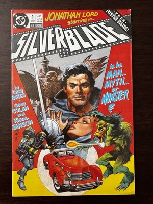 Silverblade #1 (DC Comics September 1987) WITH POSTER