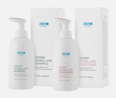 Atomy Herbal Hair Shampoo Conditioner Set Kopfhautpflege Pflegend 500ml x 2