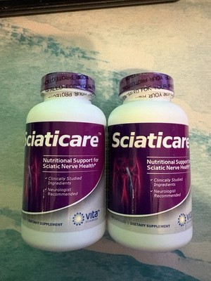 SCIATICARE 2 pack, Sciatica Nerve Health, Pain Mgmt, 60 Caps, EX12/26 CLEARANCE