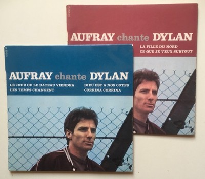 SET 2 EP biem HUGUES AUFRAY AUFRAY SINGT DYLAN FR 1966
