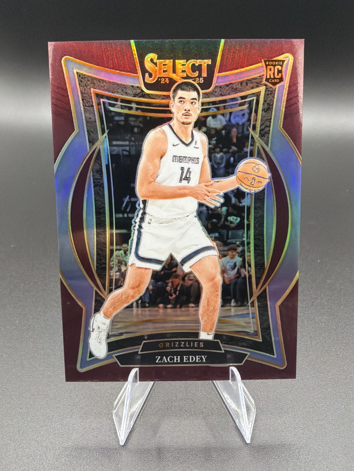 2024-25 Panini Select Maroon Concourse RC Zach Edey /175
