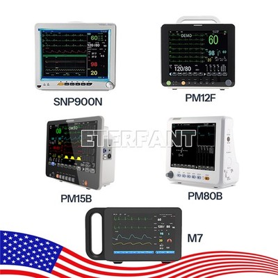 Patient Vital Sign Monitor ICU CCU Multi-Parameter ECG NIBP RESP TEMP SPO2 PR