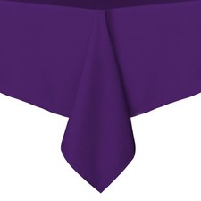 Rectangle Tablecloth - 60 x 60 Inch - Stain and Wrinkle Resistant Washable Po...