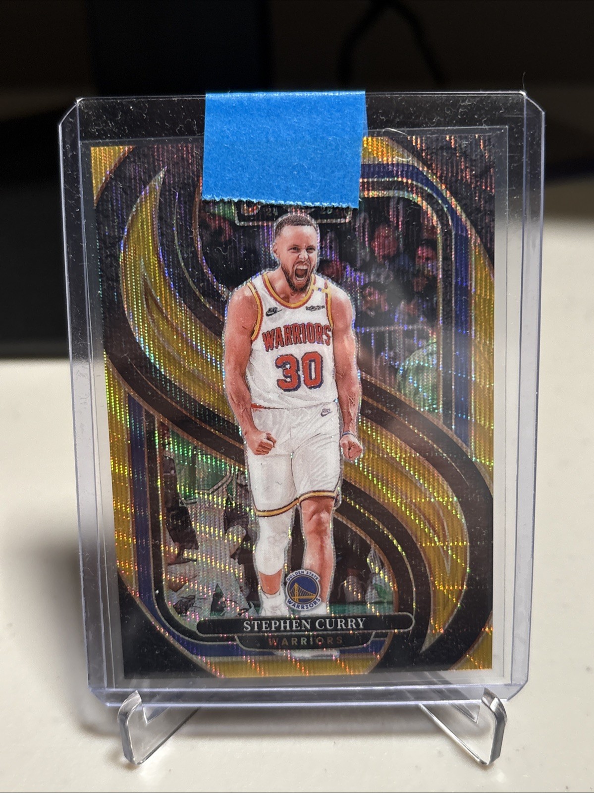 2024-25 Panini Select - Premier Level Stephen Curry #143 Gold Wave Prizm /10