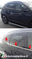 Fensterleisten Zierblenden FüR Hyundai Tucson NX4 2022-2024 Edelstahl Chrom...