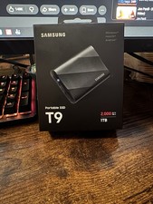 Samsung T9 1TB USB-A Portable External SSD - Black (MU-PG1T0B/AM)