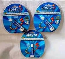 3x Lot of Abreva Cold Sore Fever Blister Treatment Pump 2g Exp. 5-2027 Free Ship