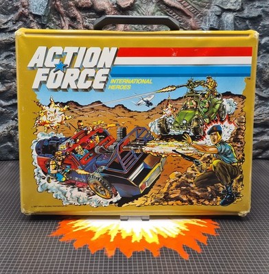 Vintage GI Joe Action Force Cassette Carry Case 1987 Original Milton Bradley