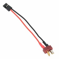 Deans Nylon T Plug Male to JR Futaba Male Adapter 20awg 10cm Wire for RC Model