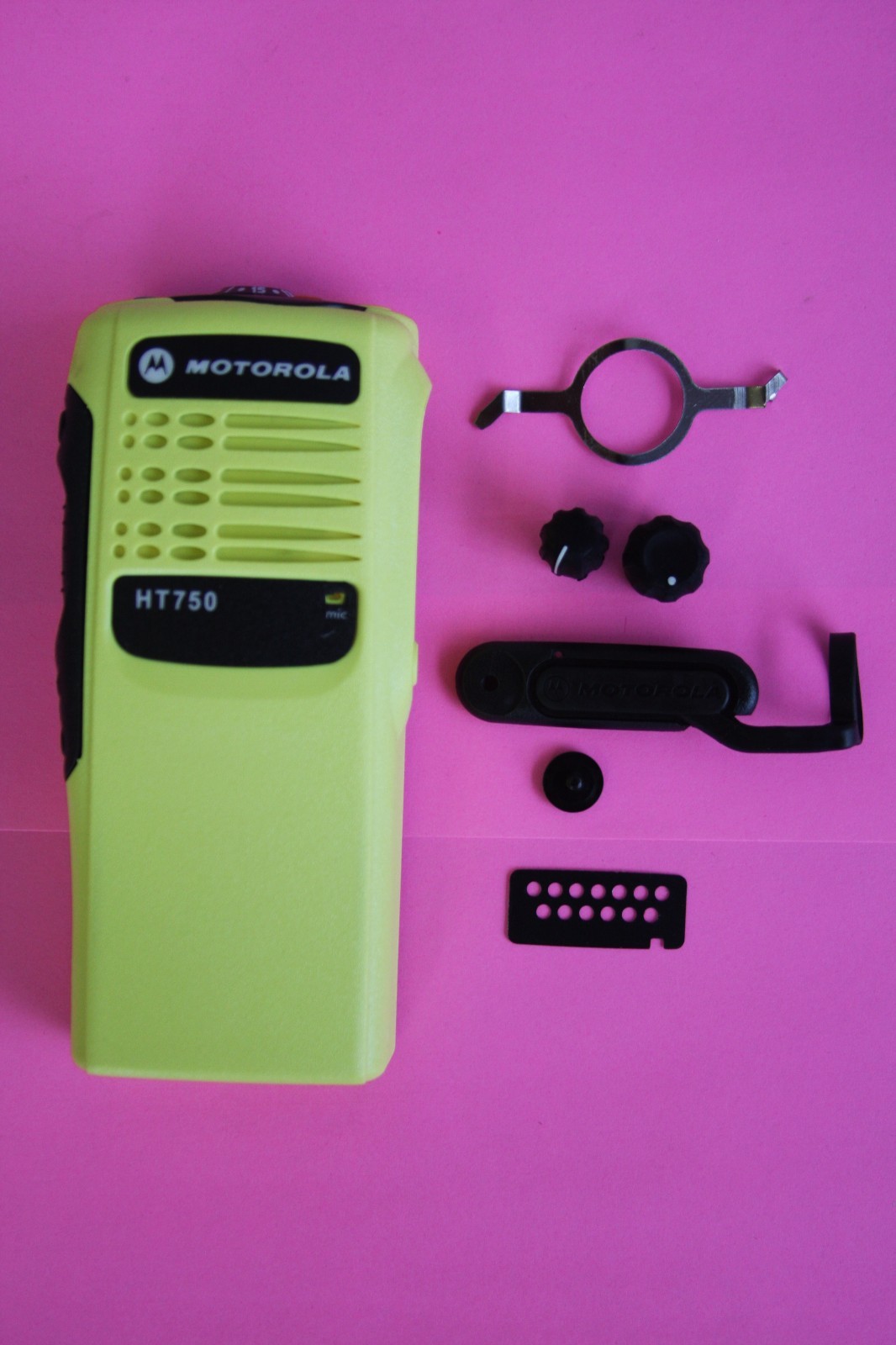 YELLOW Motorola HT750 16 Channel Refurb Housing Kit