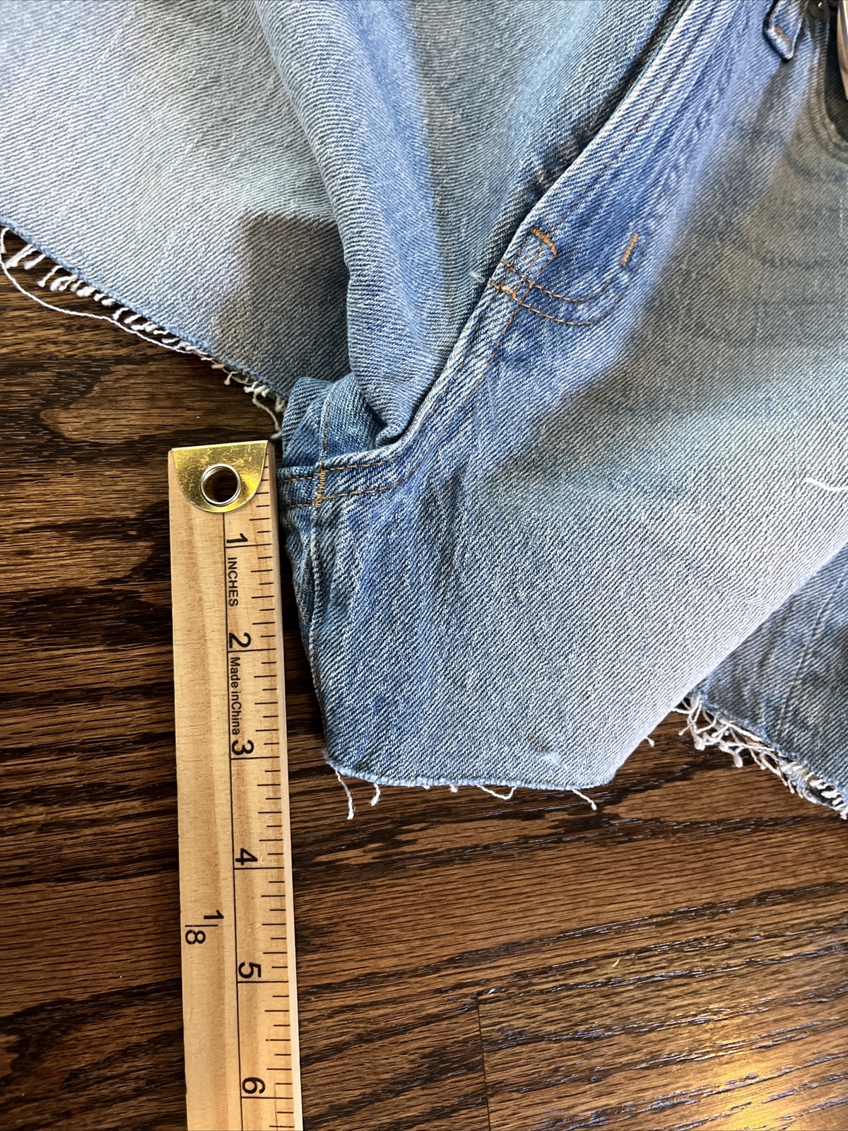 NEW Madewell The Perfect Jean Shorts Denim Womens Sz 27 NF039 With Magic Pockets - View 7