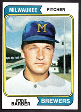 1974 Topps #631 Steve Barber Milwaukee Brewers EX