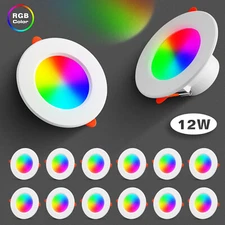 1-4PCS 4-inch Smart LED Recessed Lights - RGBCW Color Changing Ceiling (Indoor)