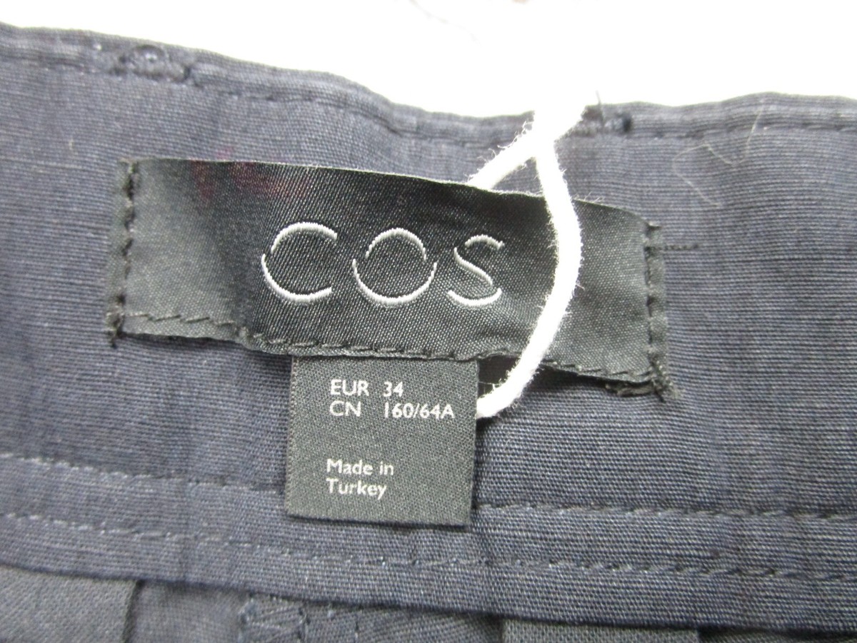 COS　パターンプリントパンツ　navy blue　サイズ34 Michael Kors Collection - Samantha Navy Blue Pant