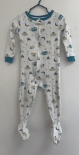 Carter's Baby Boys 1-Piece Outer Space Astronaut Footie Sleep  Play White 24 M