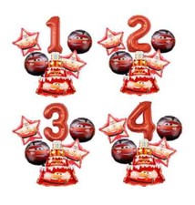 Cars McQueen Folienballon Auto Ballons Für 2-6 Junge Geburtstag Party Wagen
