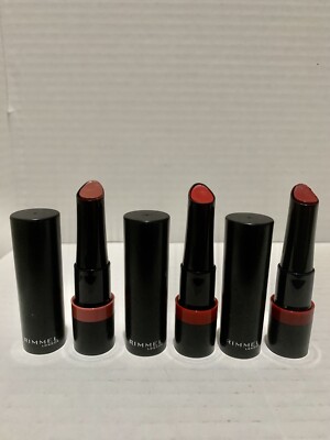 Lot Of 3 New, Rimmel Lasting Finish Extreme Lipstick 100, 520, 550 (free ship)