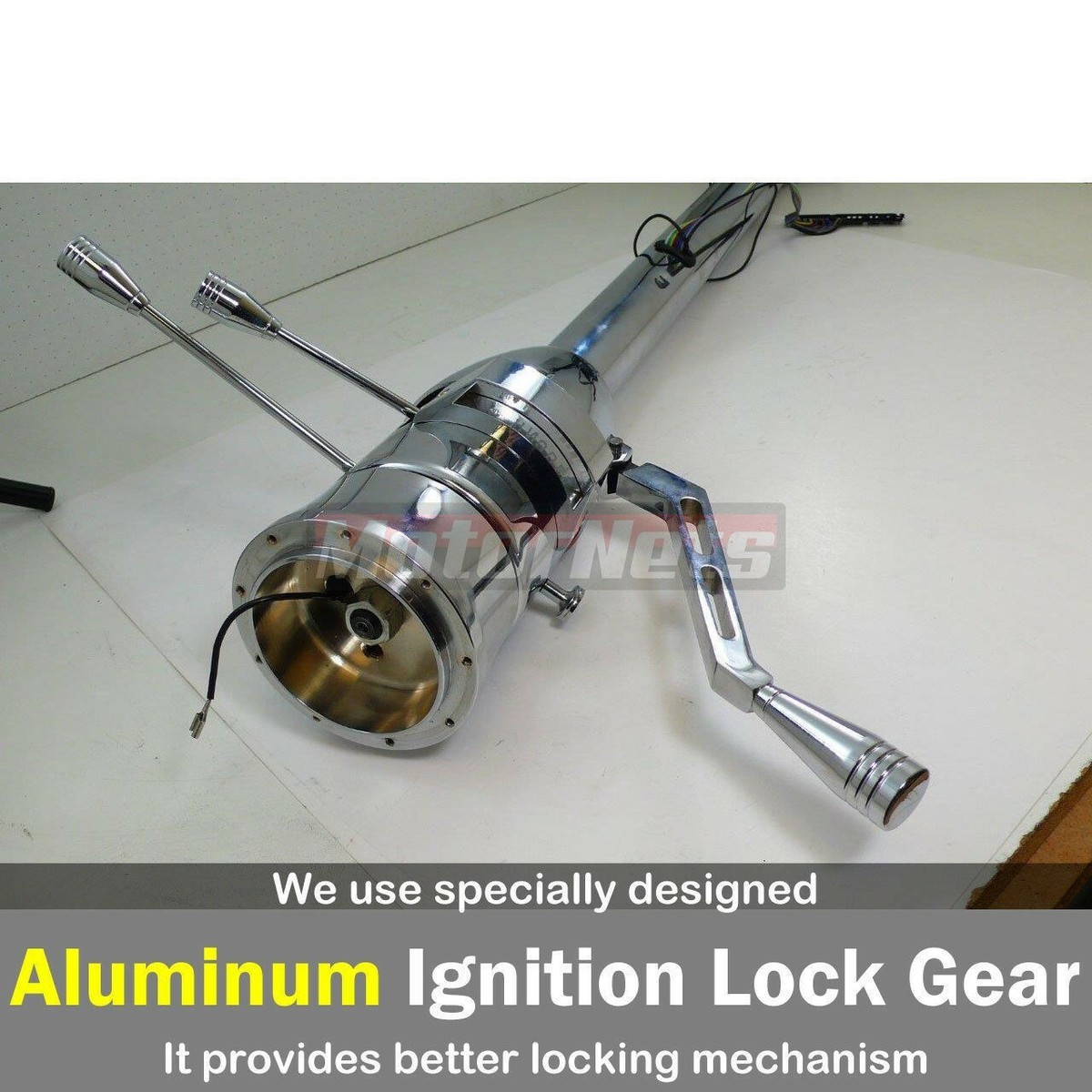 32 Inch Chrome Tilt Steering Column GM Column Shift No Key 32