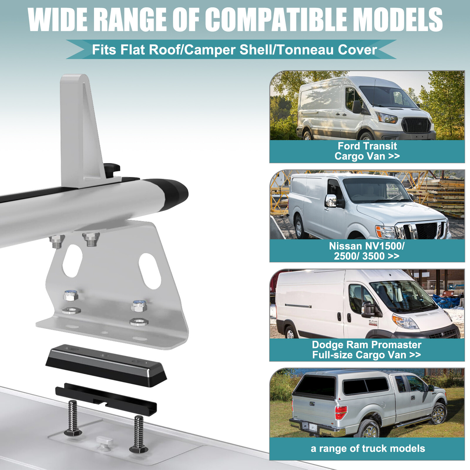 Universal Topper Rack Adjustable 53