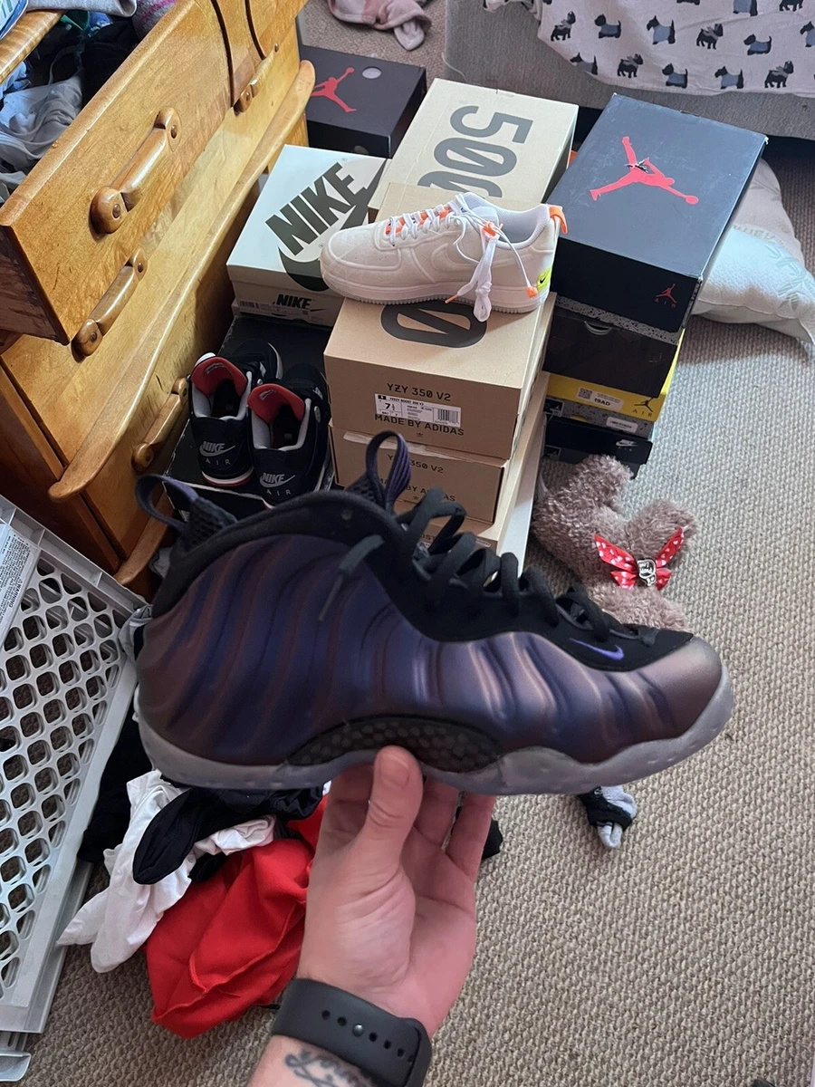 Nike foamposite eggplant deals 2017