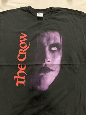 Vintage The Crow Movie Black 2004 T-Shirt Brandon Lee Sz Large