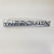 Mercury Chrome Oem 6.75 Curved Emblem Badge Logo Nameplate 2000s Yf42-16702-c
