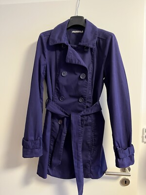 Sommer Mantel Trenchcoat 3suisses Gr S Blau Jacke Top Zustand 