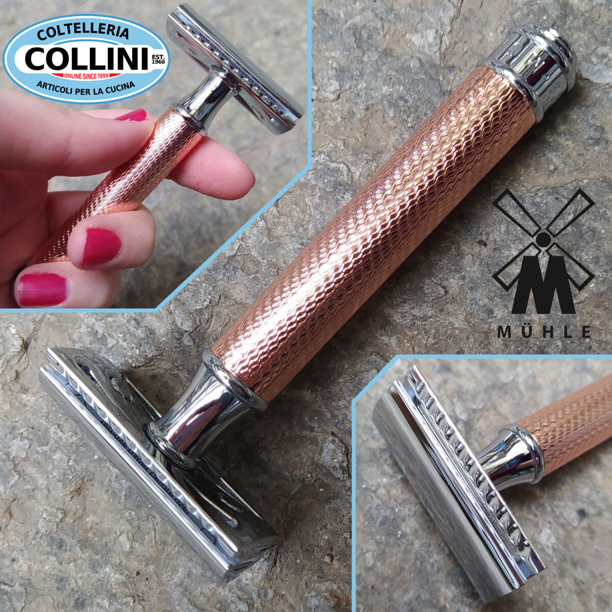 Muhle - R89 Rose Gold - Closed Comb - Safety Razor | eBay