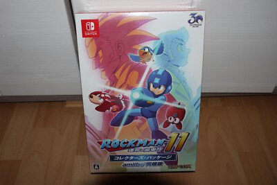 RockMan 11 / Rock Man / Mega Man - Amiibo Figur + Spiel Nintendo Switch *NEU*