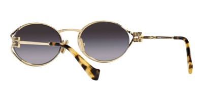 MIU MIU MU 52YS ZVN5D1 Pale Gold Havana Grey Gradient Women
