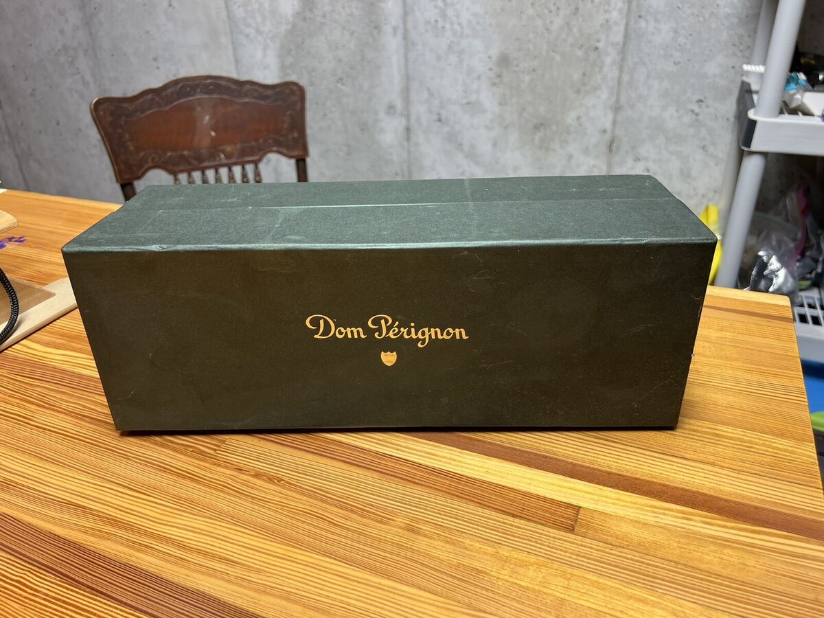 Vintage Dom Perignon 1998 Dark Green Champagne Empty Bottle Vintage Dom Perignon 1998 Dark Green Champagne Empty Bottle