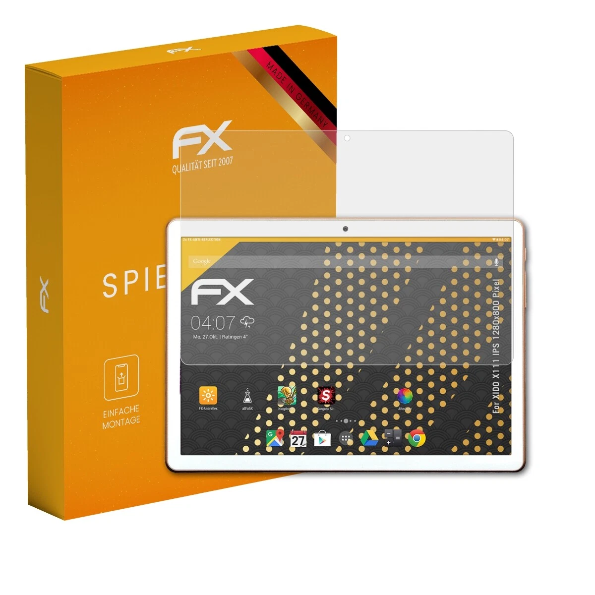 AtFoliX 2x Screen Protector for XIDO X111 IPS 1280x800 Pixels Matte & Shockproof