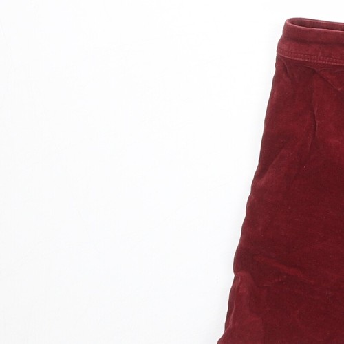 River Island Womens Red Cotton Blend Basic Shorts Size 10 L4 Reg - Picture 7 of 10