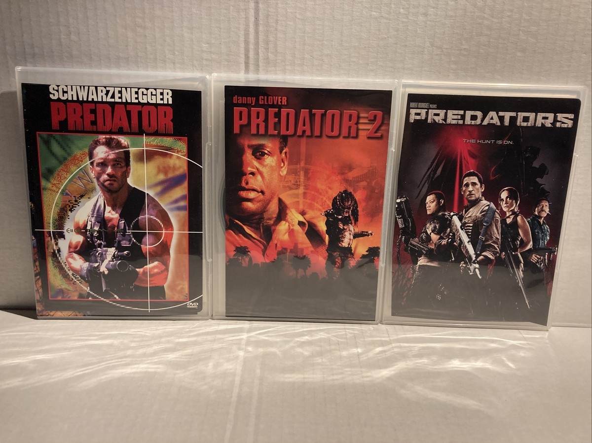 Predator 1 / 2 + Predators DVD Lot Of 3 Schwarzenegger Hopkins