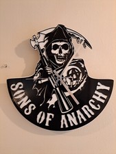 Sons Of Anarchy Vinyl LP Laser Cut Wall Clock With White Backboard